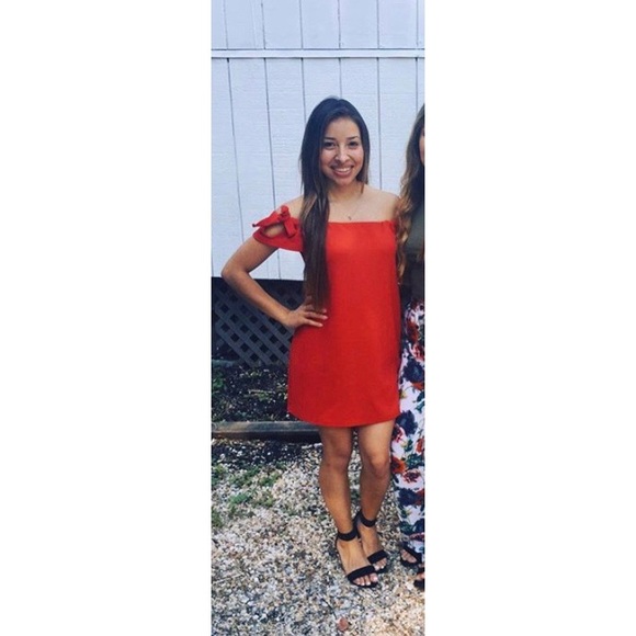 boohoo petite red dress